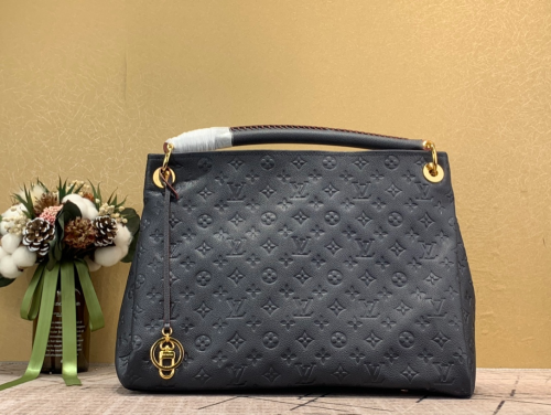 Louis Vuitton Artsy MM M41066 Black White Navy Red photo review