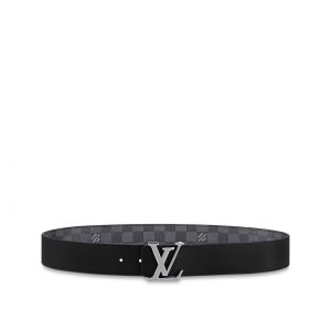 Louis Vuitton M0213U Graphite LV Initiales 40mm Reversible Belt