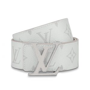Louis Vuitton M0158U White LV Initiales 40mm Reversible Belt