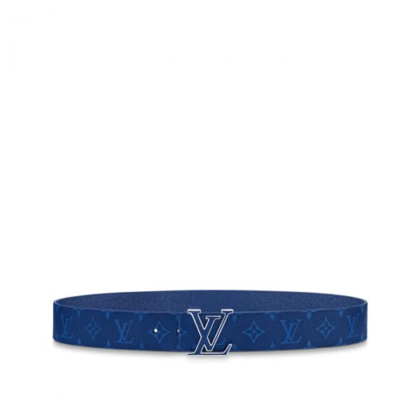 Louis Vuitton M0159U Blue LV Initiales 40mm Reversible Belt