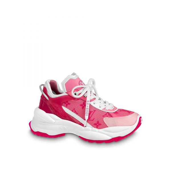 Louis Vuitton LV Run 55 Sneaker Monogram Flowers Pink 1AB3C8