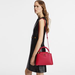 Louis Vuitton M52689 Capucines BB Bag Scarlet Red
