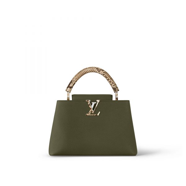 Louis Vuitton Capucines MM Green N93799